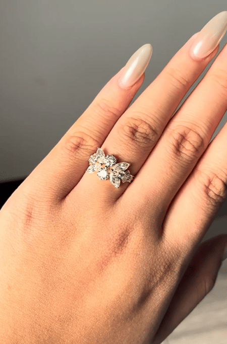 2.93 carat Lab Diamond 14K Yellow Gold ring