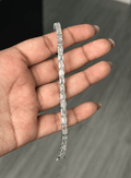 19.49 Carat Lab Diamond Bracelet in 10K White Gold