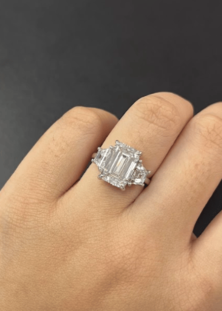 5 Carat Lab Diamond in 14K White Gold Ring