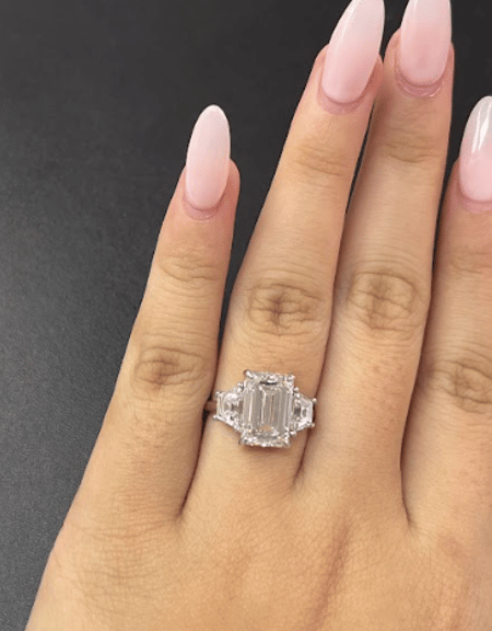 5 Carat Lab Diamond in 14K White Gold Ring