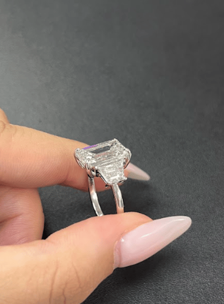 5 Carat Lab Diamond in 14K White Gold Ring