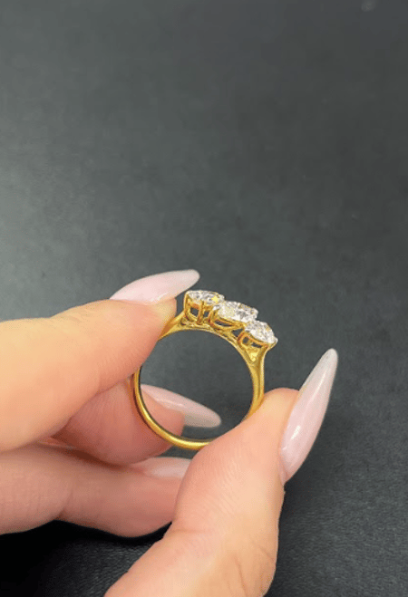1.72 Carat Lab Diamond 14K YG Ring