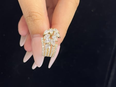 1.26 Carat Lab Diamond in 14K Yellow Gold Ring