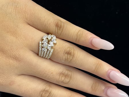 1.26 Carat Lab Diamond in 14K Yellow Gold Ring