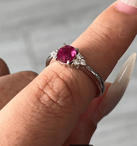 1.02 Carat Ruby PT900 ring