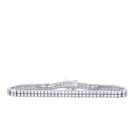 4.15 ct Lab Diamond 18K White Gold Tennis Bracelet