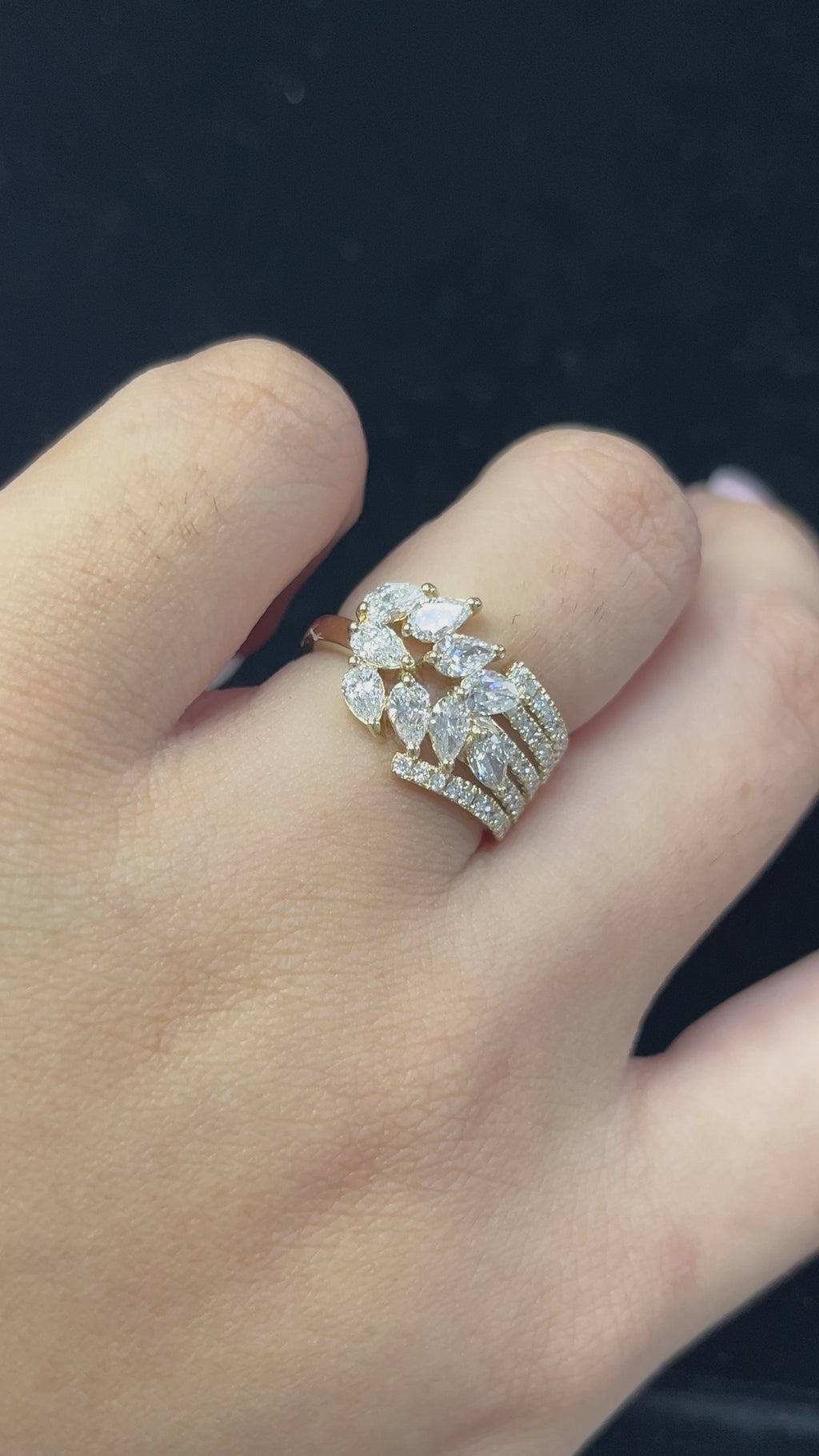 1.26 Carat Lab Diamond in 14K Yellow Gold Ring