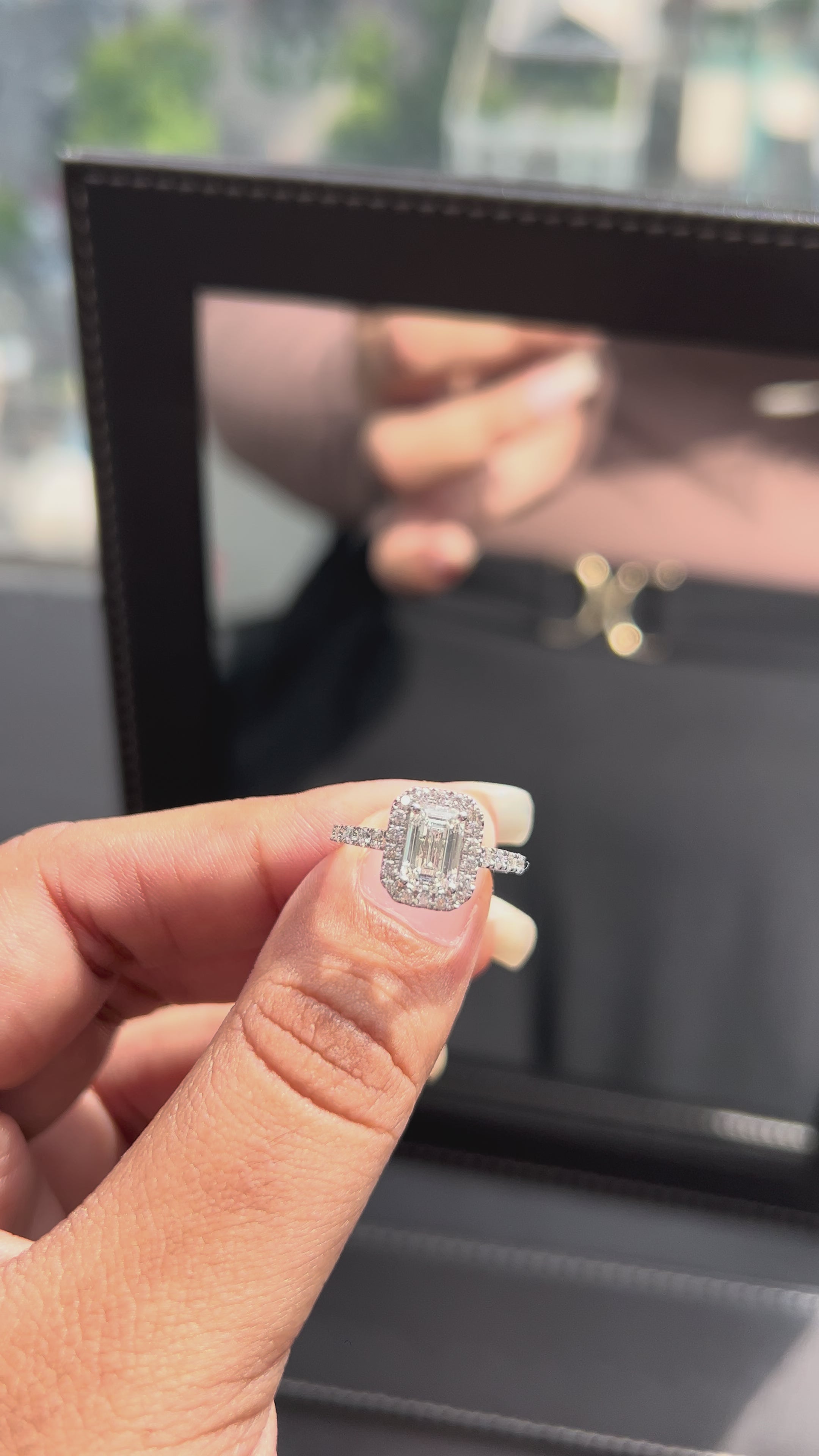 1.11 Carat Lab Diamond in 14K White Gold Ring