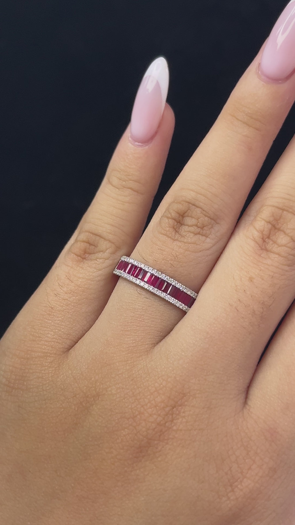 1.15 Natural Ruby in 14K WG Ring