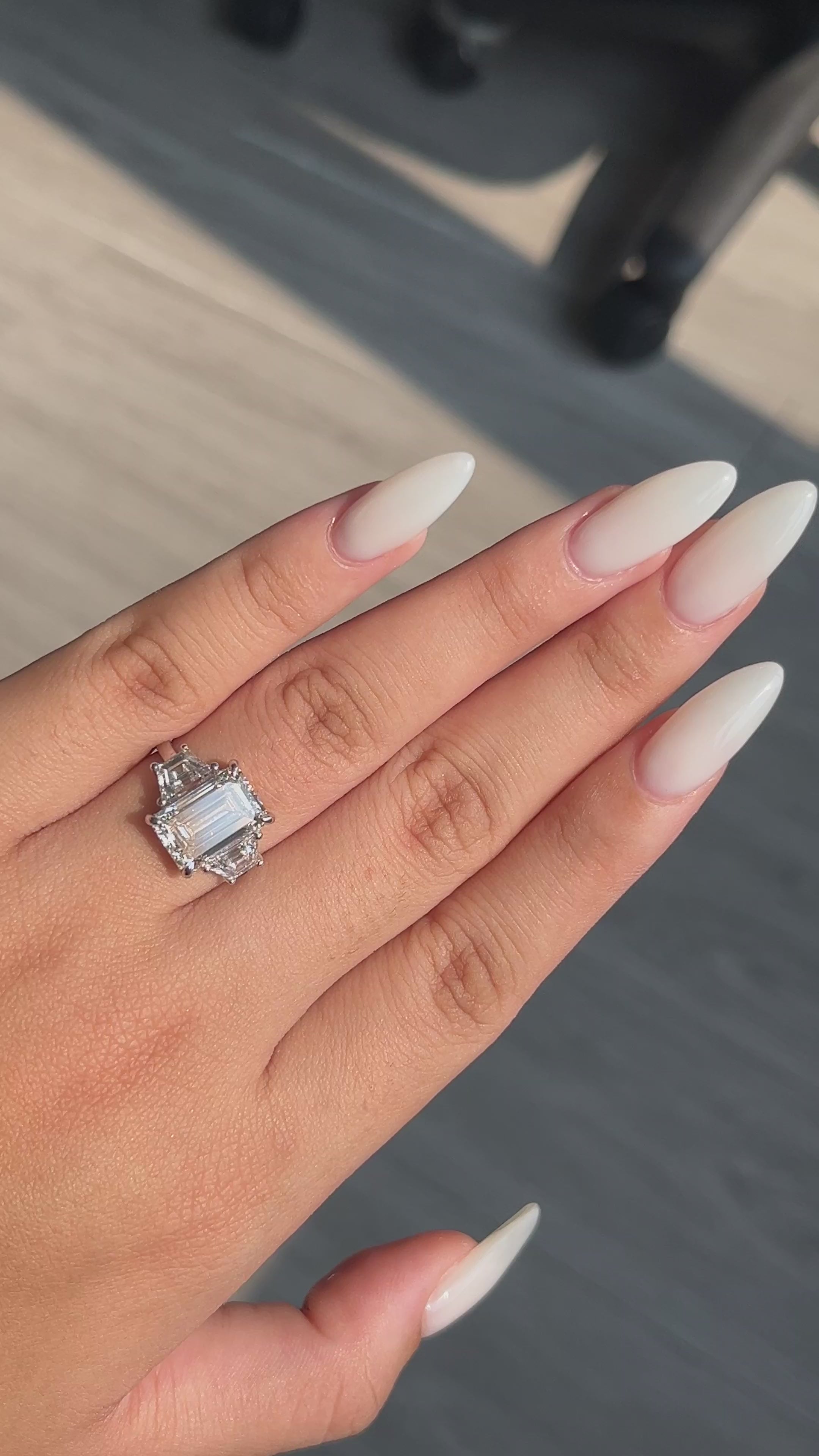 5 Carat Lab Diamond in 14K White Gold Ring