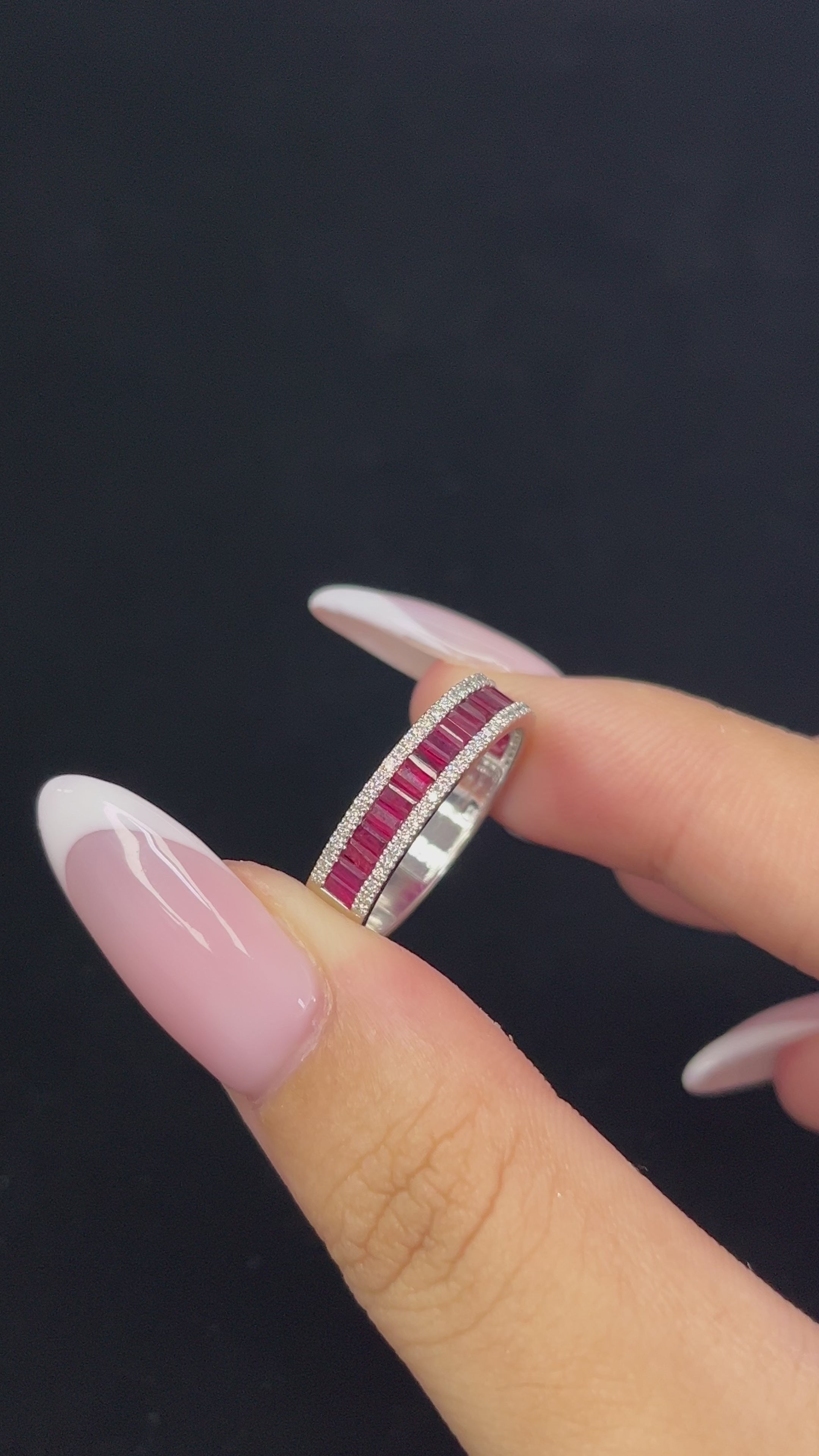 1.15 Natural Ruby in 14K WG Ring