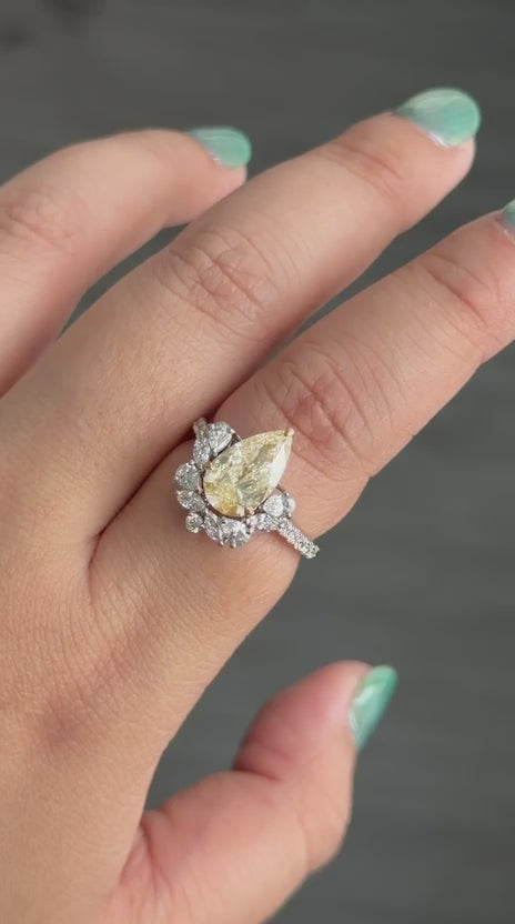 2.51 Carat Diamond in 18K WG ring