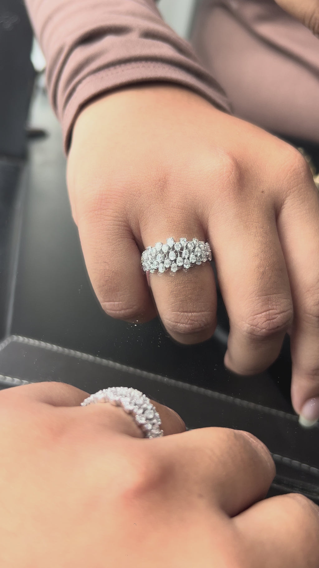 1.51 Carat Lab Diamond in 14K White Gold Ring