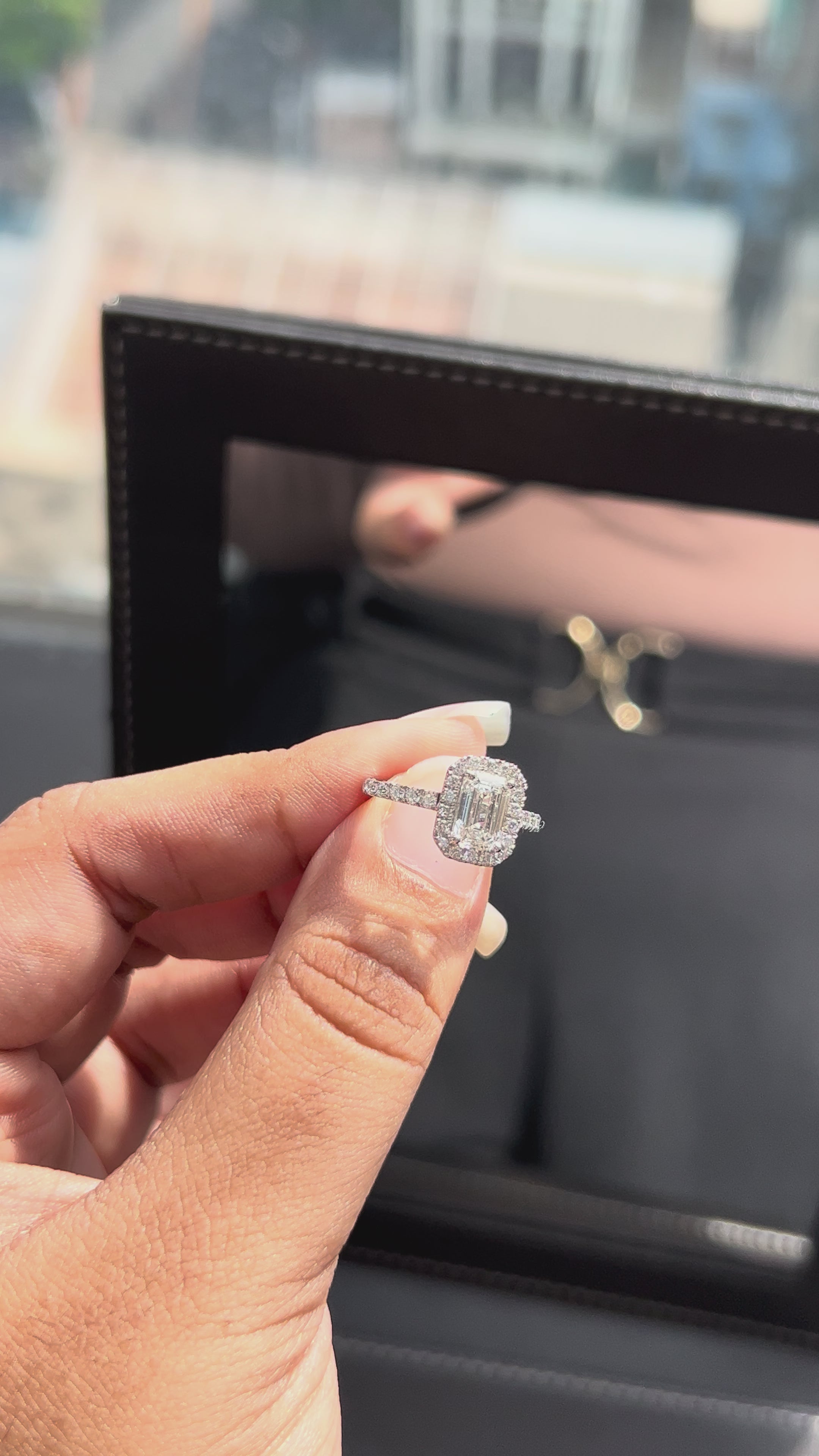 1.11 Carat Lab Diamond in 14K White Gold Ring
