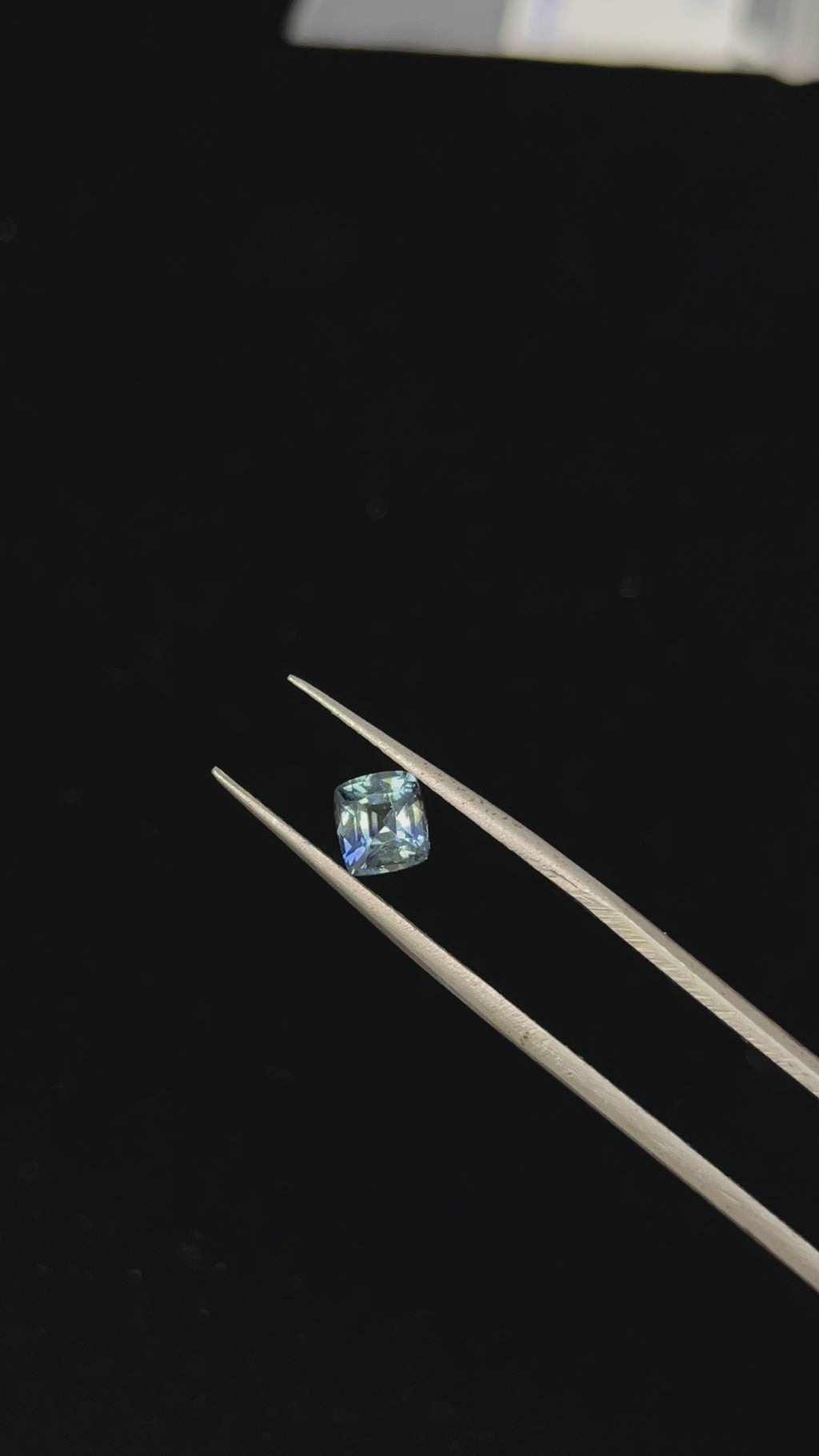 1.01 Carat Cushion Blue Green  Heat Sapphire Loose stone