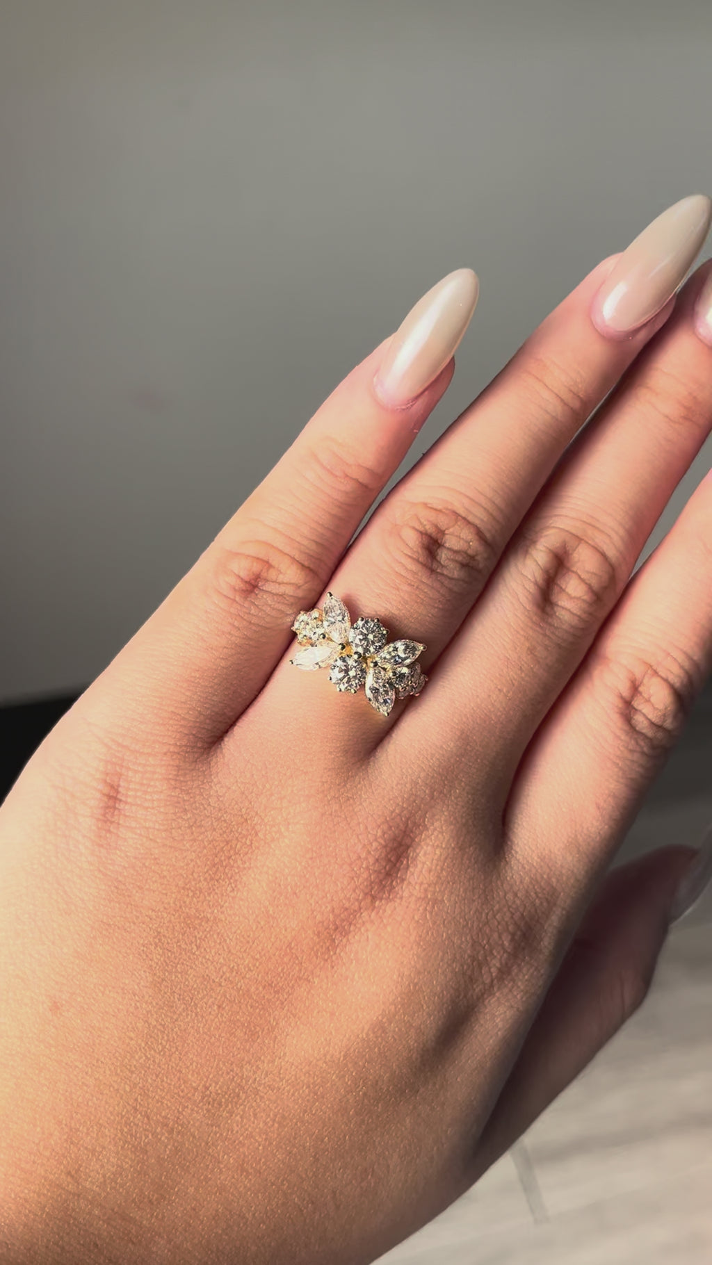 2.93 carat Lab Diamond 14K Yellow Gold ring