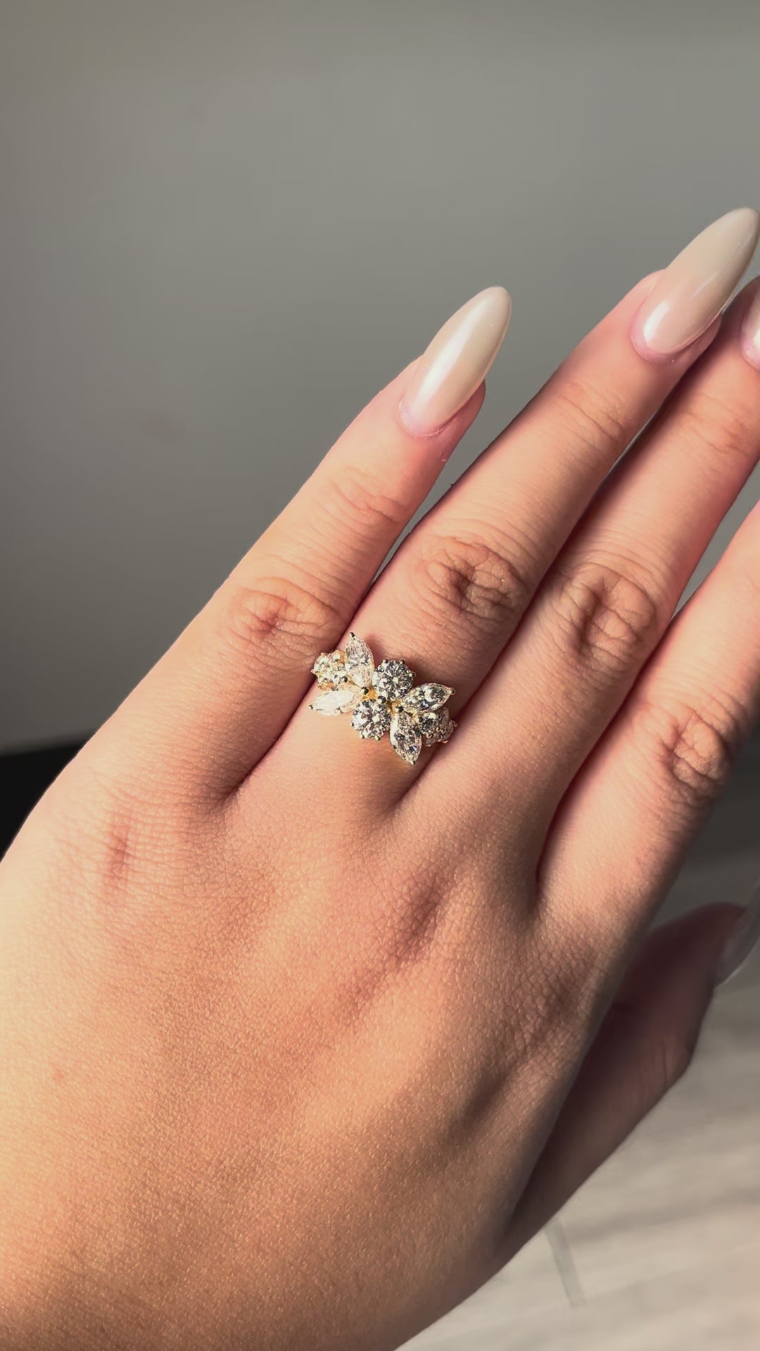 2.93 carat Lab Diamond 14K Yellow Gold ring
