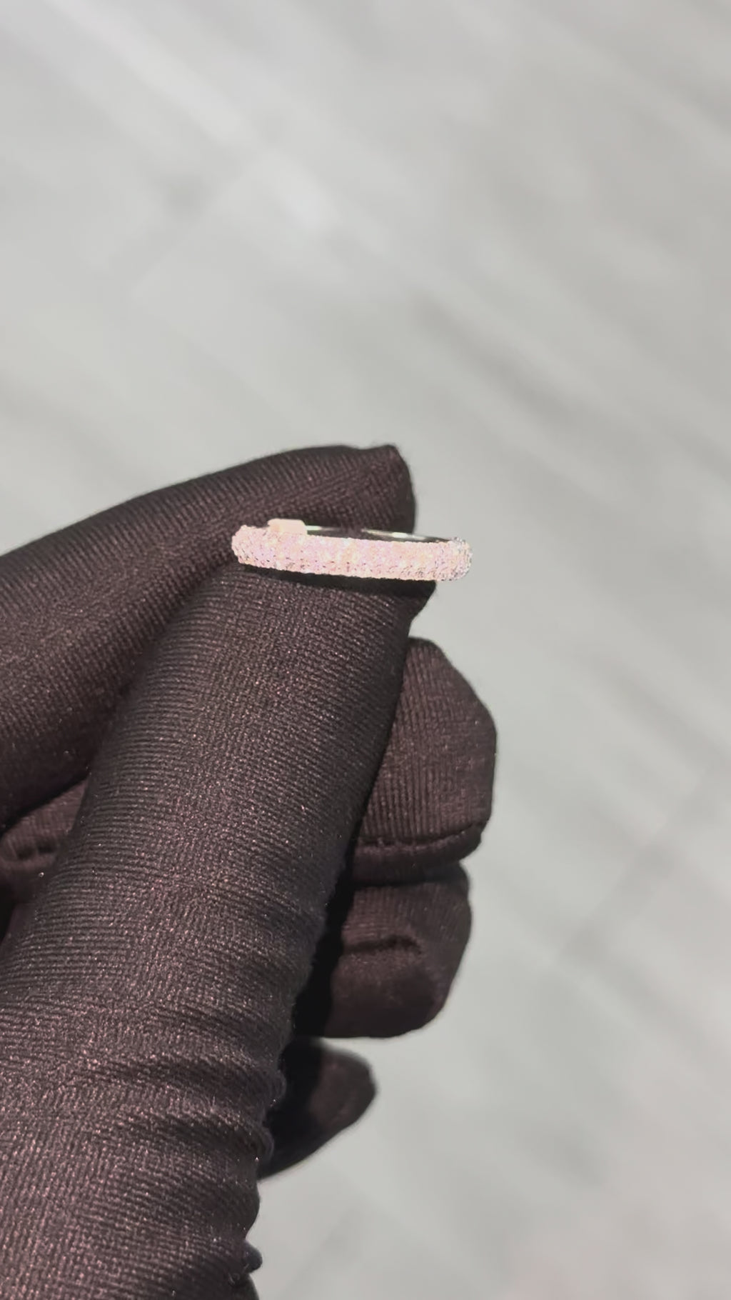 0.59 Carat Half-Eternity Lab Diamonds Ring in 14K WG