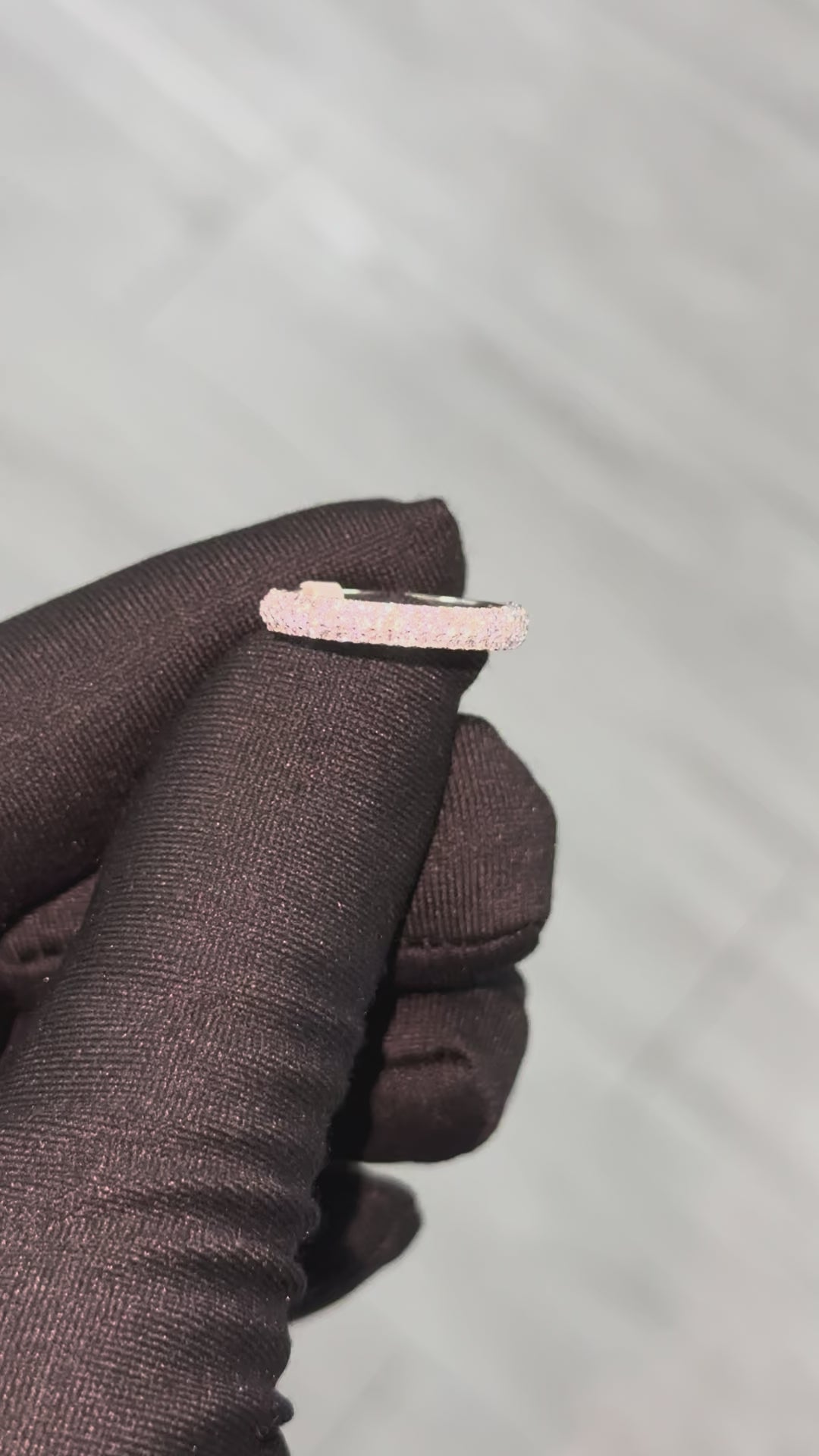 0.59 Carat Half-Eternity Lab Diamonds Ring in 14K WG