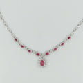 2.5 Carat Ruby in  14K WG Necklace